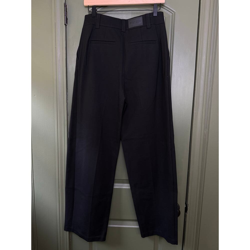 NWT Pistola Eden Pleated Ponte Barrel Tailored Trouser Night Out Black Womens 26 - Picture 6 of 9